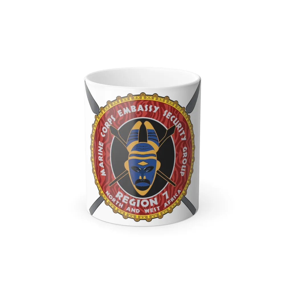 Marine Corps Embassy Security Group Reg 7 (USMC) Color Changing Mug 11oz-11oz-Go Mug Yourself