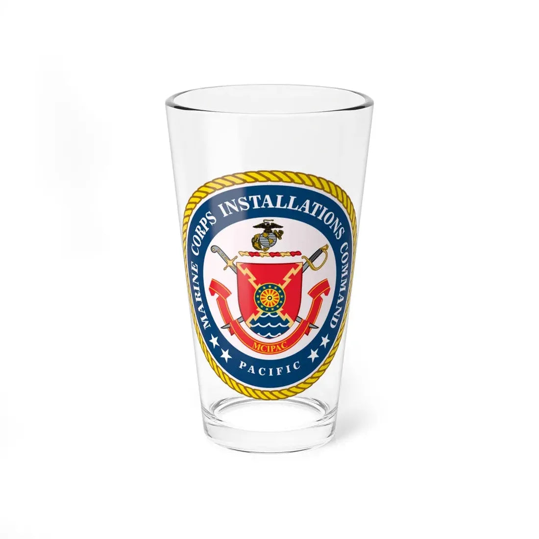 Marines Corps Installations Command Pacific (USMC) Pint Glass 16oz 16oz - Go Mug Yourself