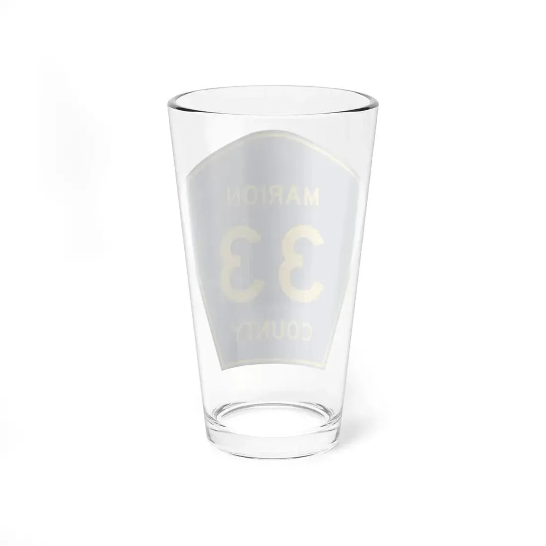 Marion County Route 33 AL (Alabama) (Road Sign) Pint Glss 16oz - Go Mug Yourself