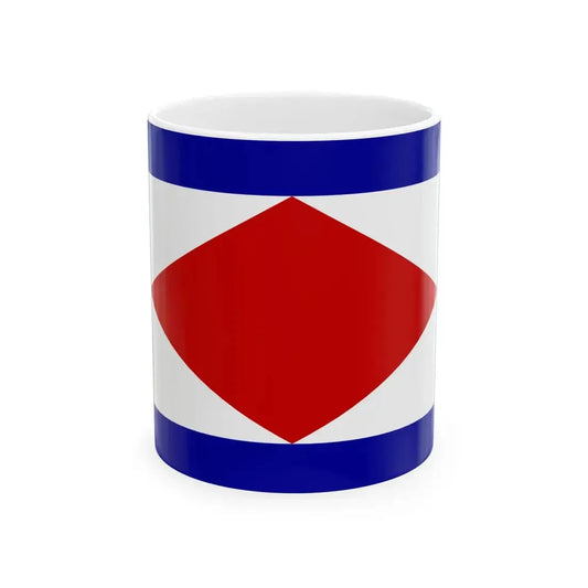 Maritime flag of the Republic of Lucca 1803-1805 (Italy) White Coffee Mug 11oz - Go Mug Yourself