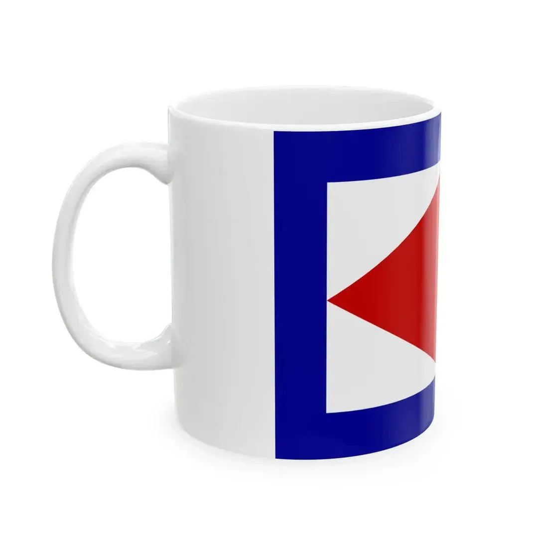 Maritime flag of the Republic of Lucca 1803-1805 (Italy) White Coffee Mug - Go Mug Yourself