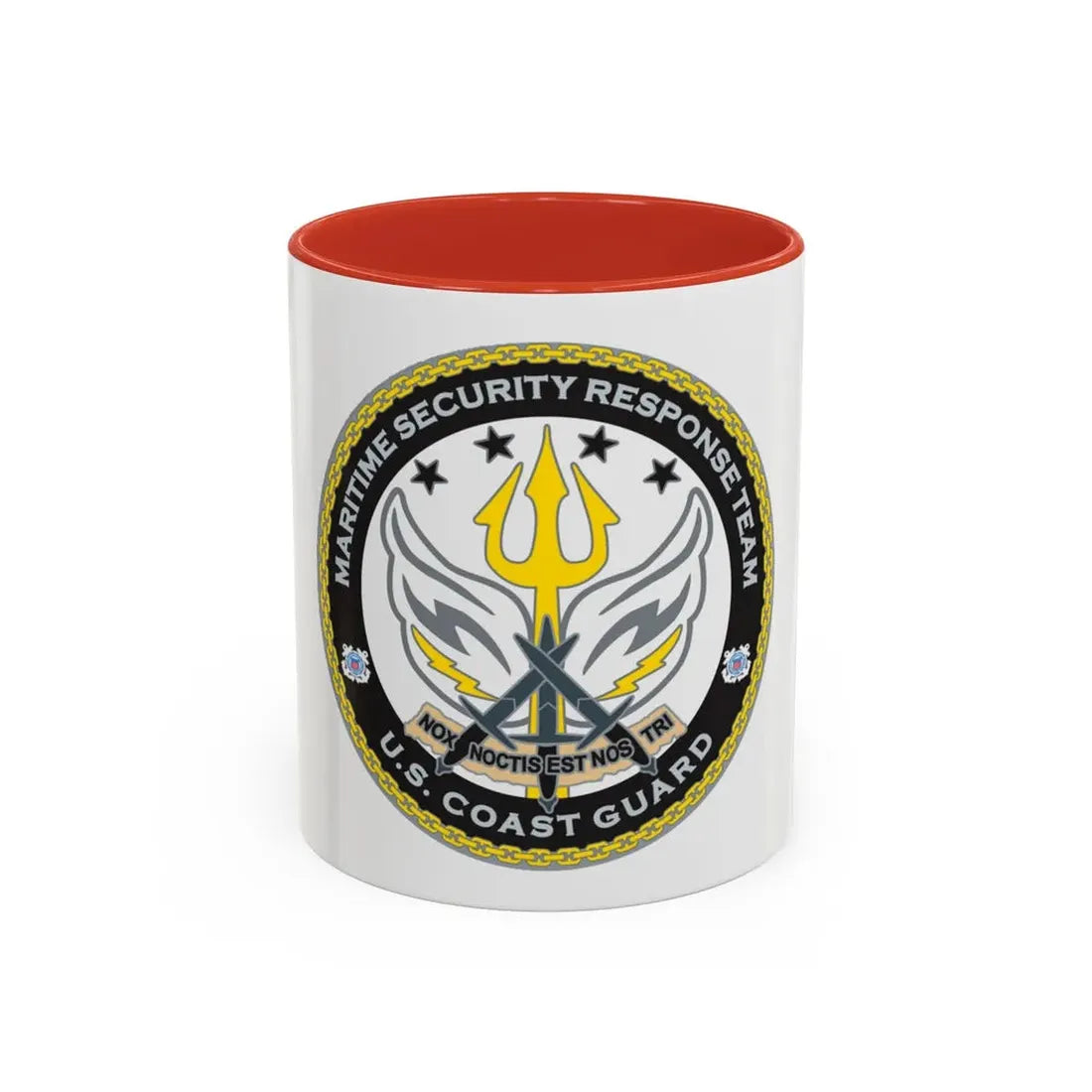 Maritime Security Response Team (U.S. Coast Guard) Accent Coffee Mug 11oz Red - Go Mug Yourself