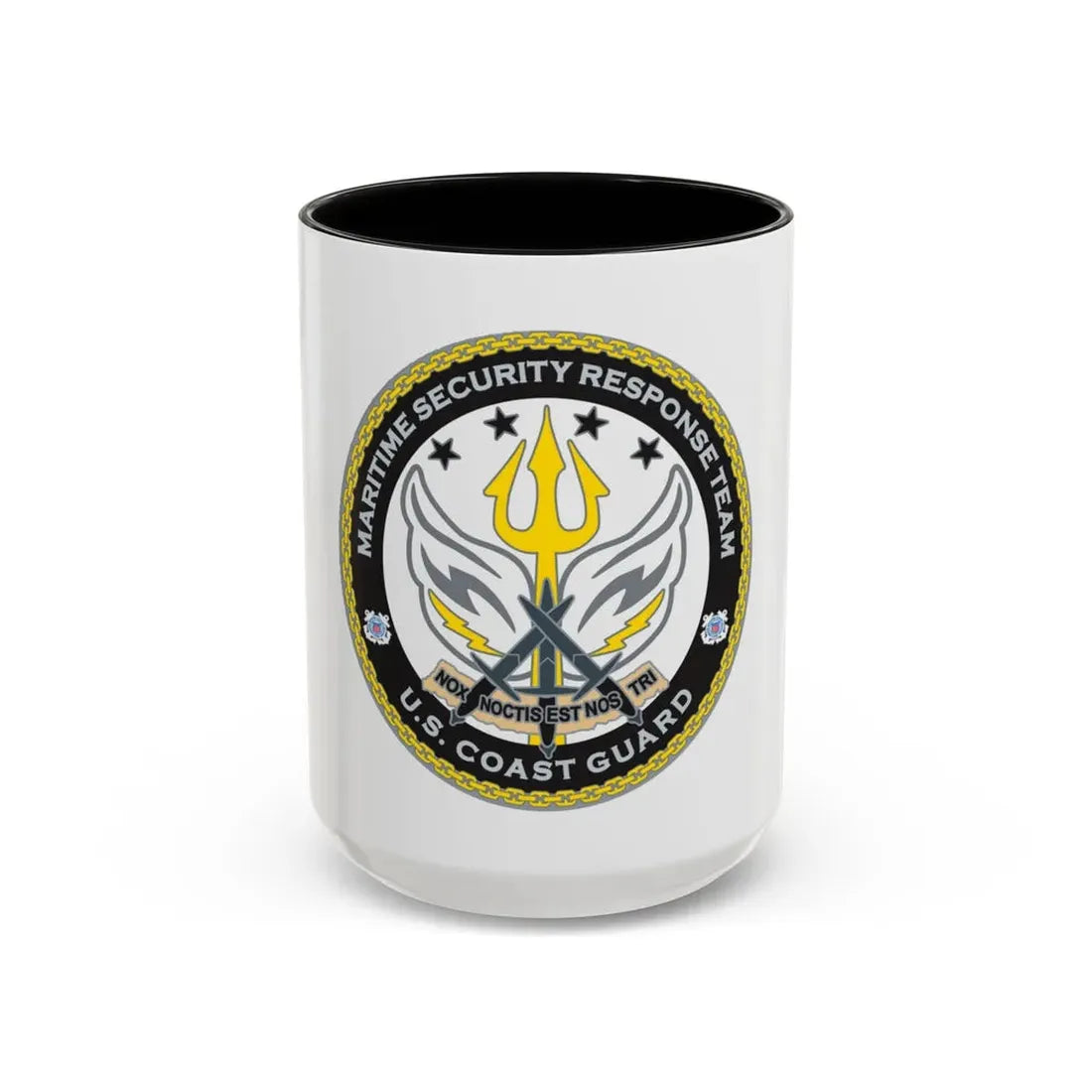 Maritime Security Response Team (U.S. Coast Guard) Accent Coffee Mug 15oz Black - Go Mug Yourself