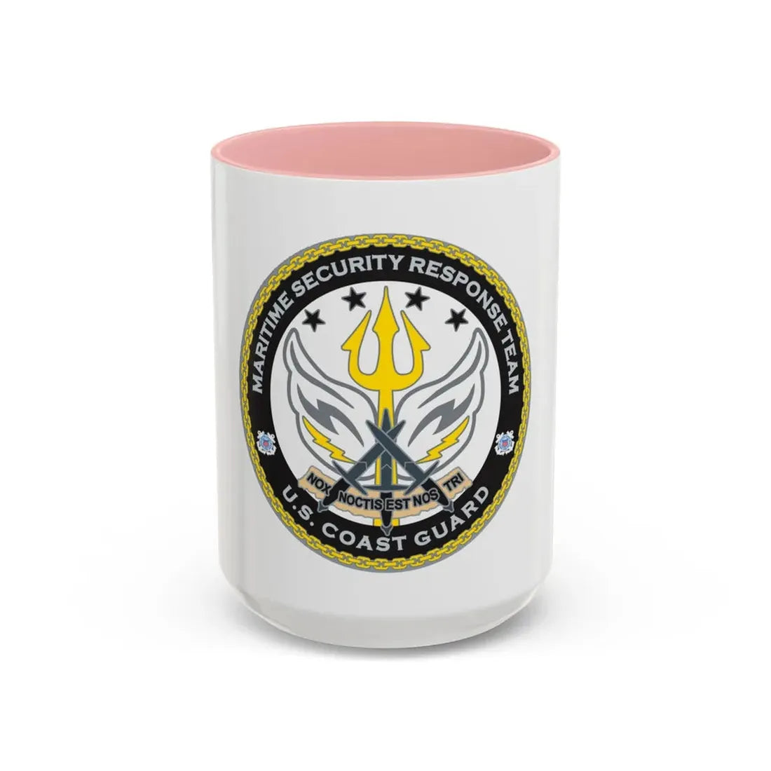 Maritime Security Response Team (U.S. Coast Guard) Accent Coffee Mug 15oz Pink - Go Mug Yourself