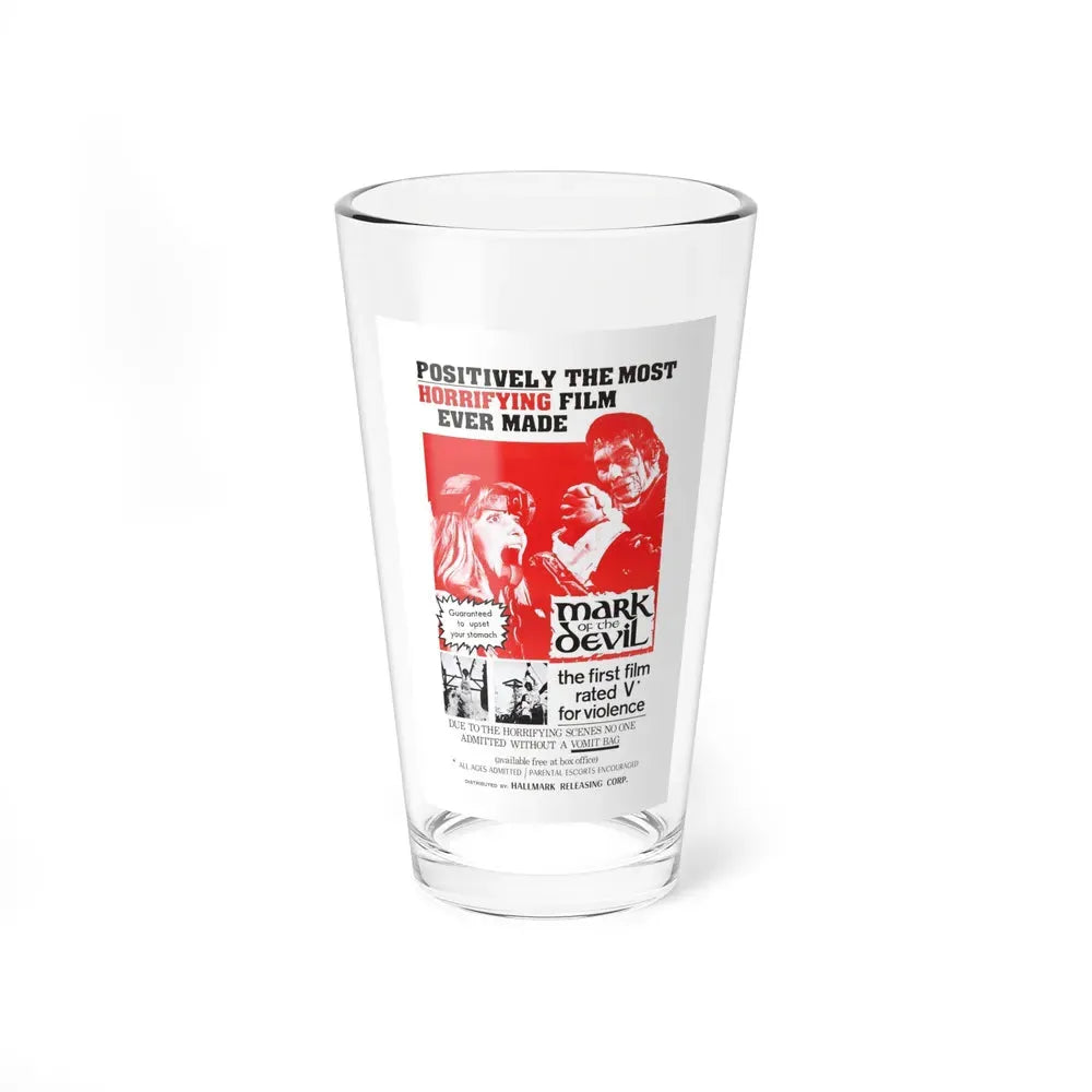 MARK OF THE DEVIL 1970 Movie Poster - Pint Glass 16oz 16oz - Go Mug Yourself
