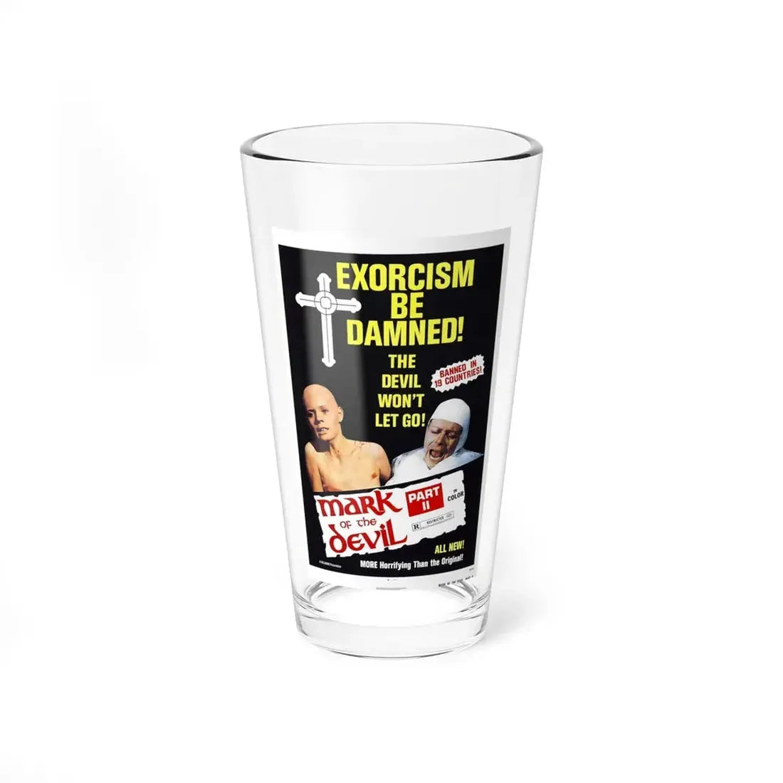 MARK OF THE DEVIL PART II 1973 Movie Poster - Pint Glass 16oz 16oz - Go Mug Yourself