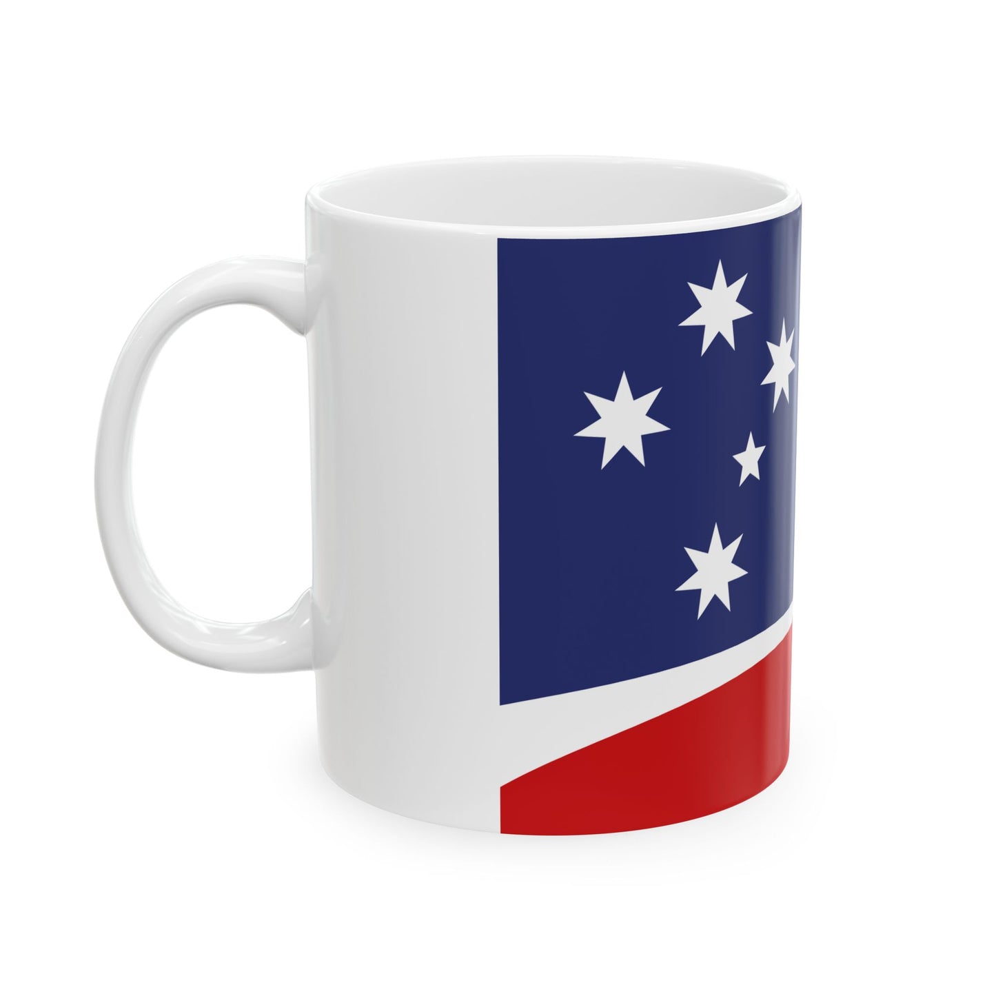 Mark Tuckers Proposal 1993 Australian Flag Proposal (Australia) White Coffee Mug-Go Mug Yourself