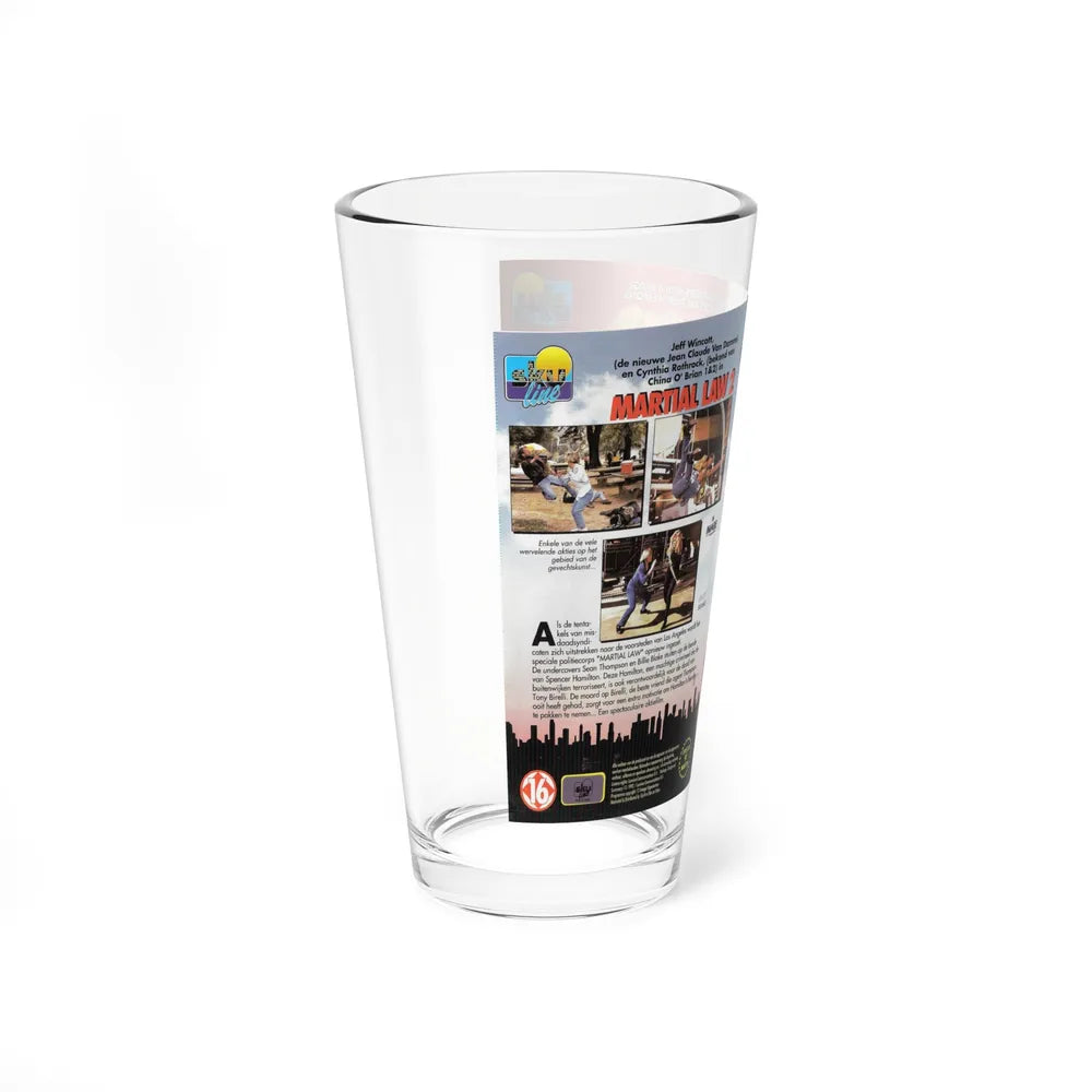 MARTIAL LAW 2 UNDERCOVER (VHS COVER) Pint Glass 16oz - Go Mug Yourself