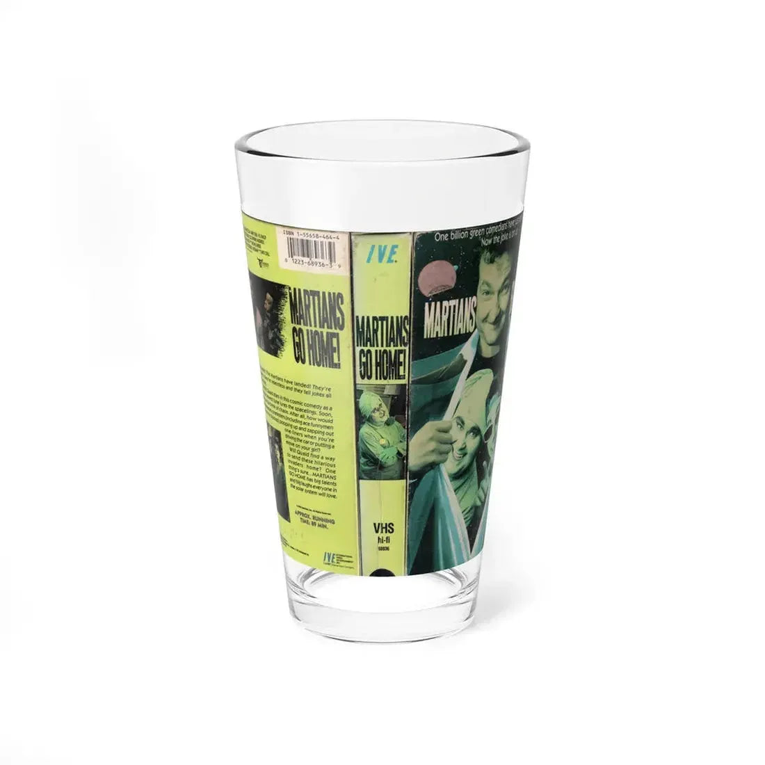 MARTIANS GO HOME (VHS COVER) Pint Glass 16oz 16oz - Go Mug Yourself