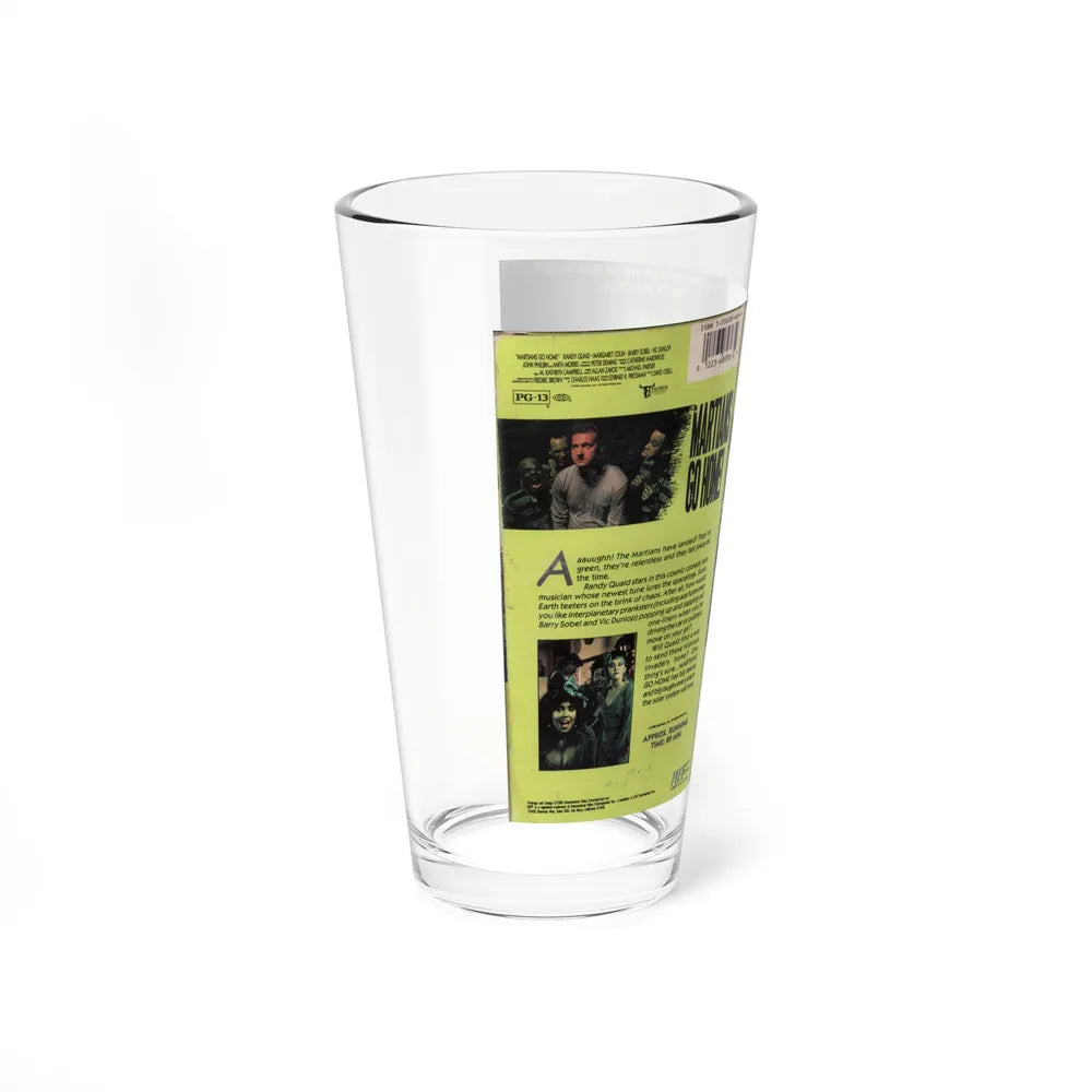 MARTIANS GO HOME (VHS COVER) Pint Glass 16oz - Go Mug Yourself