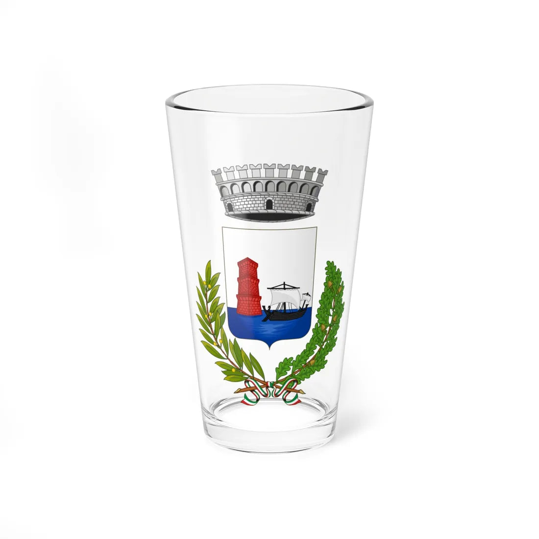 Martinsicuro-Stemma4 (Italy) (Coat of Arms) Pint Glass 16oz 16oz - Go Mug Yourself