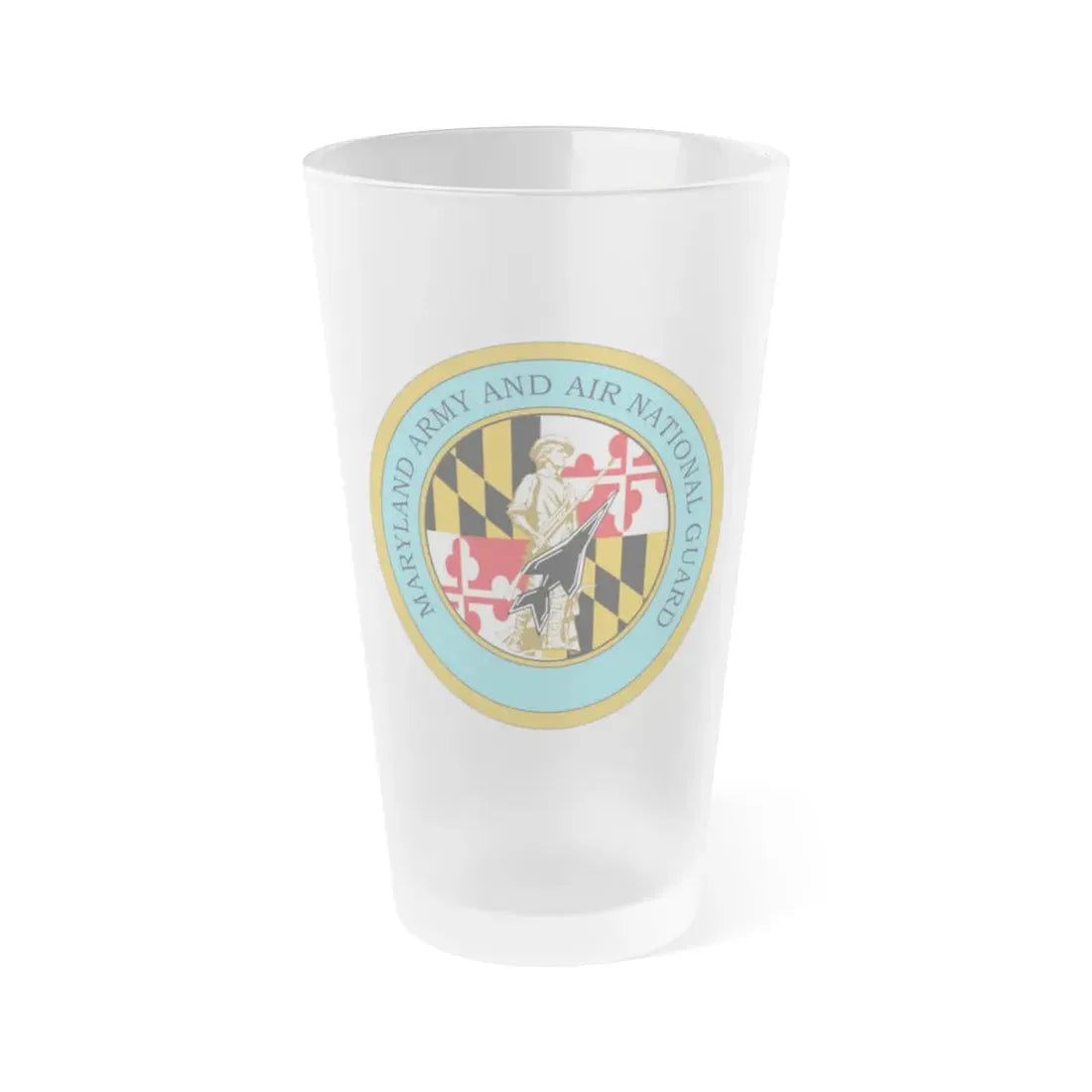 Maryland Army Air National Guard - Frosted Pint Glass 16oz 16oz Frosted - Go Mug Yourself