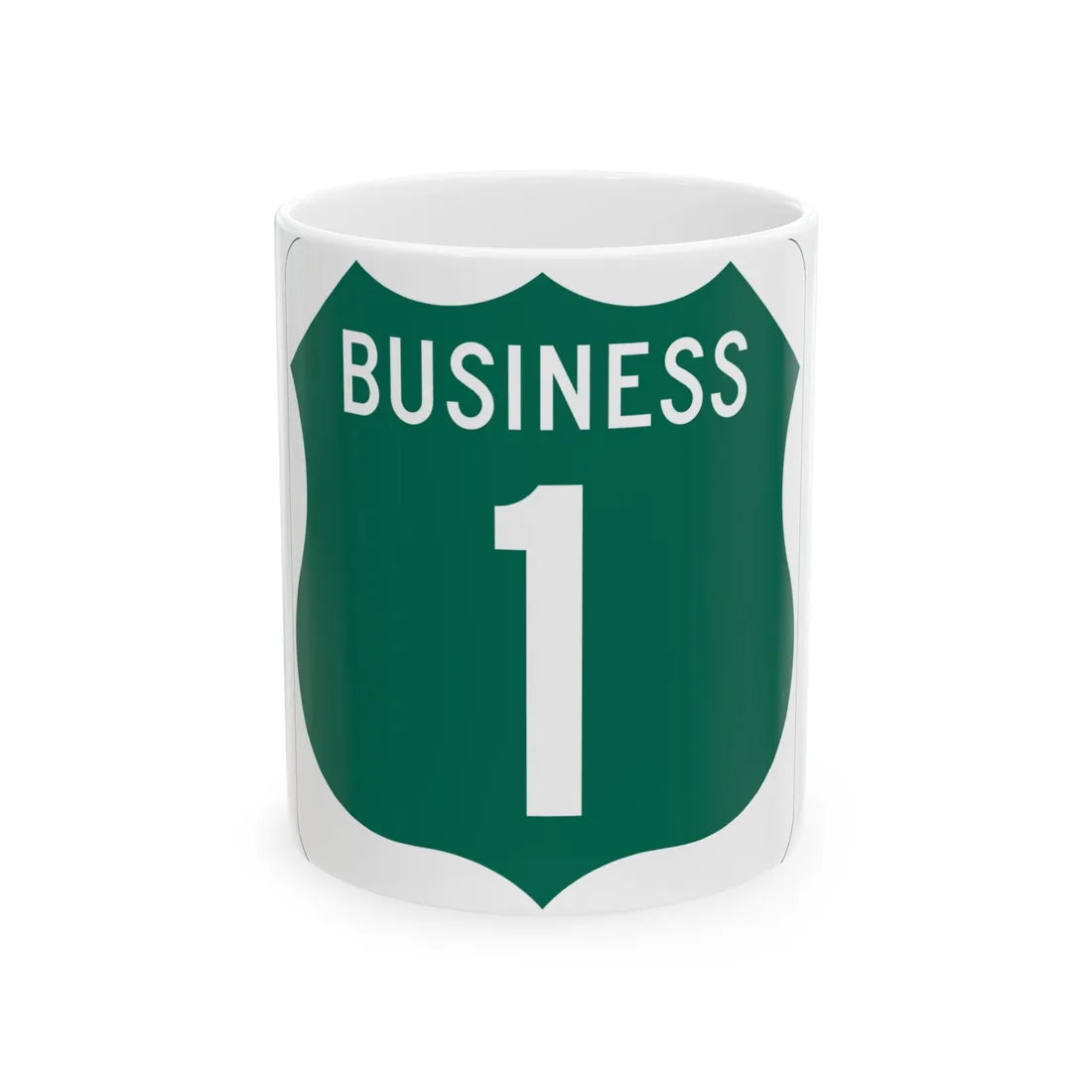 Maryland US business route template (Maryland) (Road Sign) White Coffee Mug 11oz - Go Mug Yourself