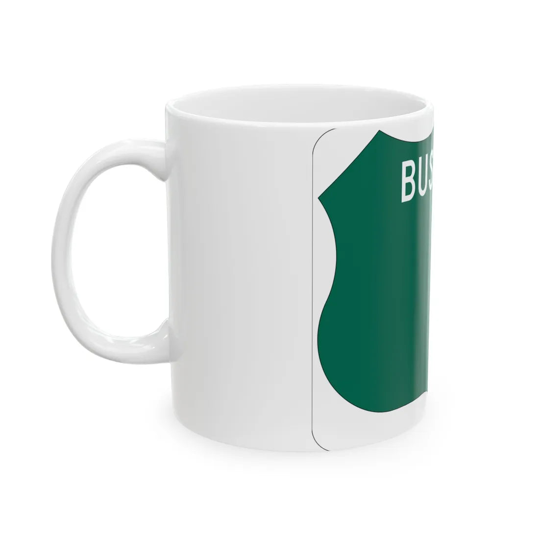 Maryland US business route template wide (Maryland) (Road Sign) White Coffee Mug - Go Mug Yourself