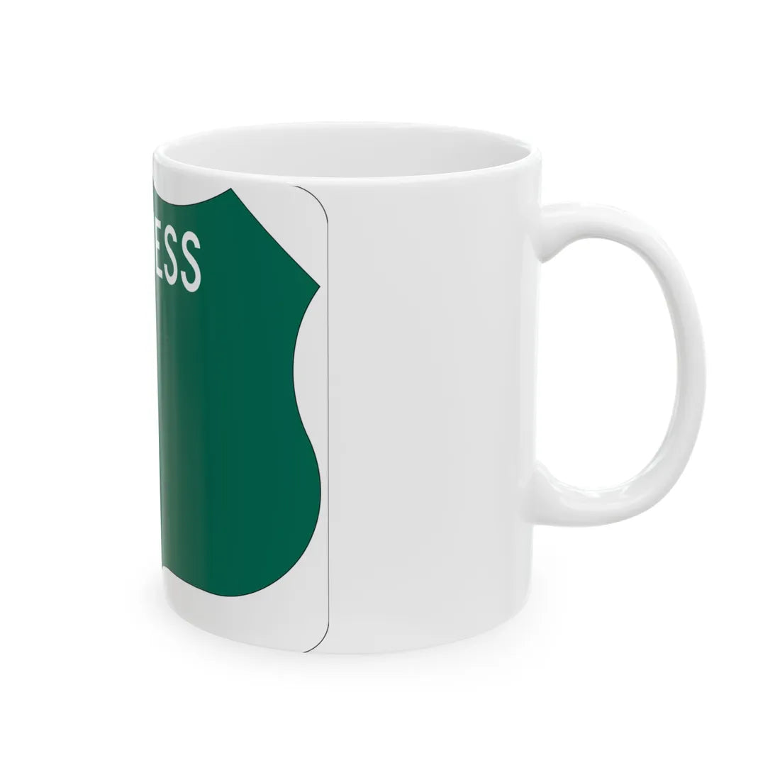 Maryland US business route template wide (Maryland) (Road Sign) White Coffee Mug - Go Mug Yourself