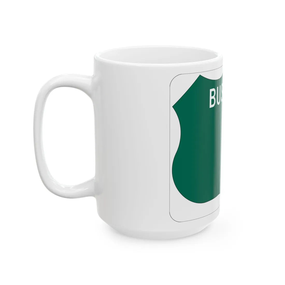 Maryland US business route template wide (Maryland) (Road Sign) White Coffee Mug - Go Mug Yourself