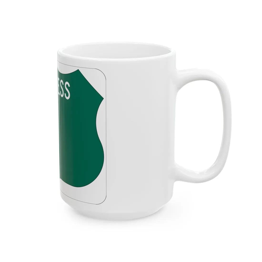 Maryland US business route template wide (Maryland) (Road Sign) White Coffee Mug - Go Mug Yourself