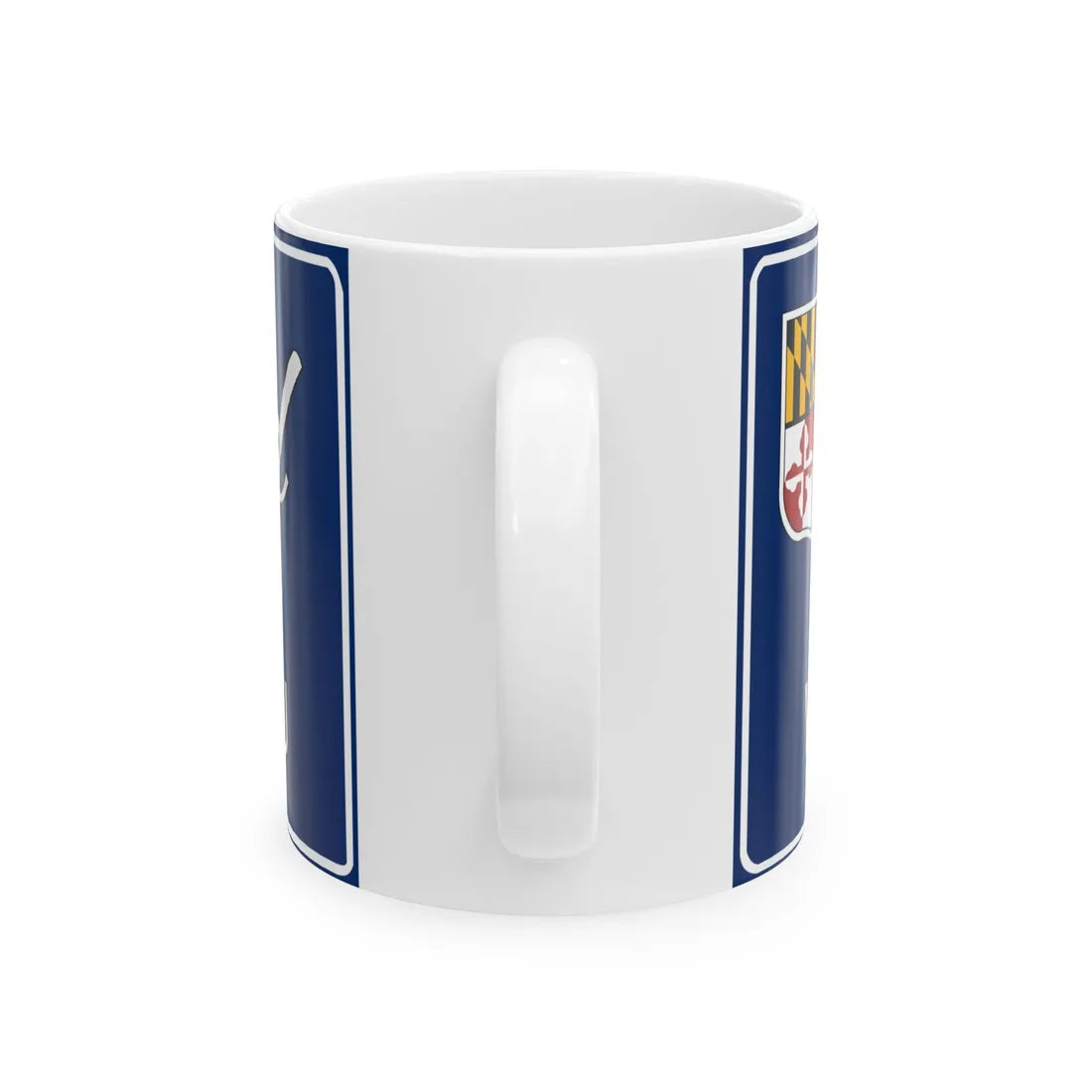 Maryland Welcomes You road sign c. October 1981 (Maryland) (Road Sign) White Coffee Mug - Go Mug Yourself