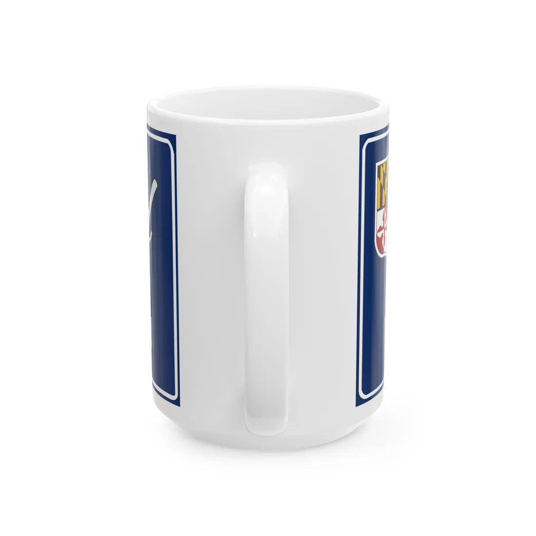 Maryland Welcomes You road sign c. October 1981 (Maryland) (Road Sign) White Coffee Mug - Go Mug Yourself