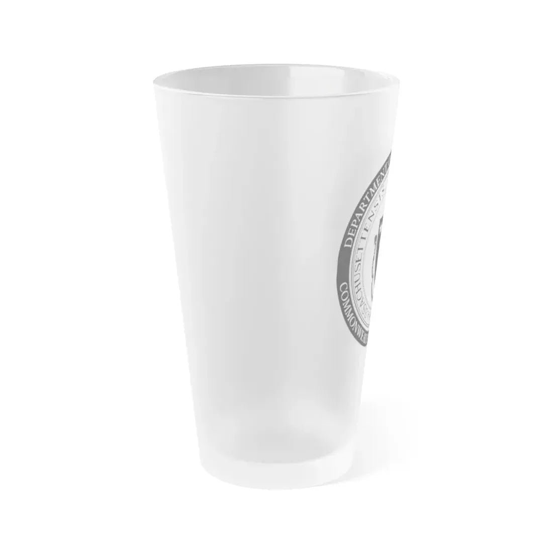 Massachusetts Department of Public Utilities - Frosted Pint Glass 16oz - Go Mug Yourself