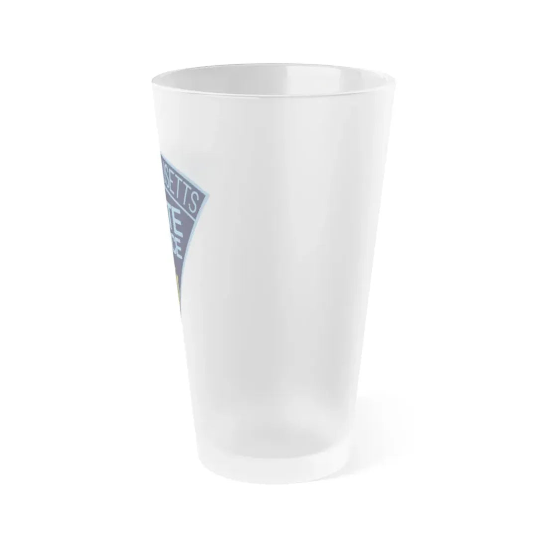 Massachusetts State Police - Frosted Pint Glass 16oz - Go Mug Yourself