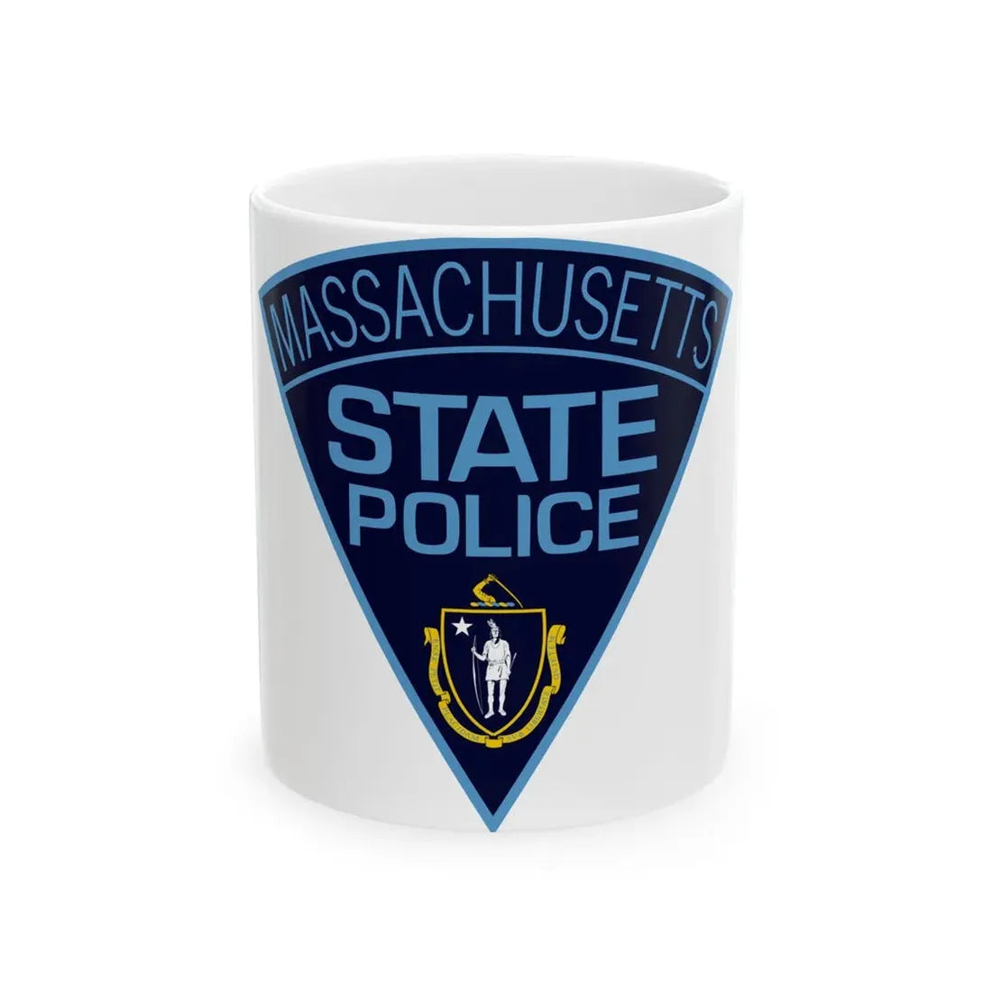 Massachusetts State Police - White Coffee Mug 11oz - Go Mug Yourself