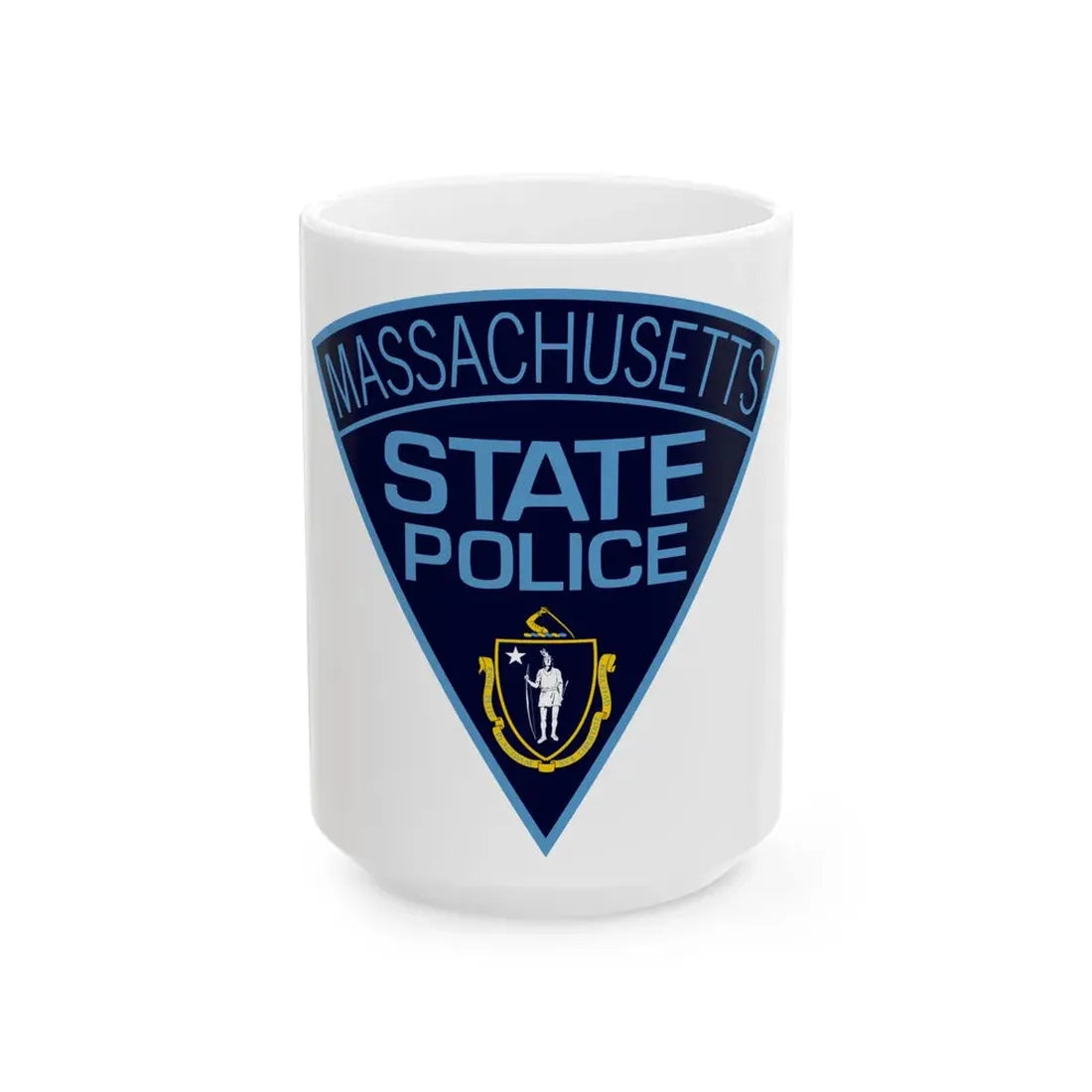 Massachusetts State Police - White Coffee Mug 15oz - Go Mug Yourself