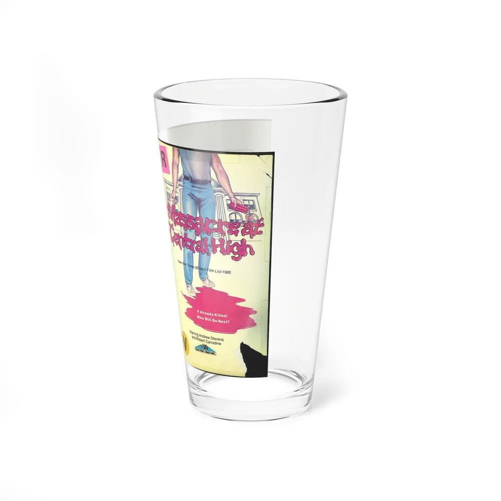 MASSACRE AT CENTRAL HIGH (VHS COVER) Pint Glass 16oz - Go Mug Yourself