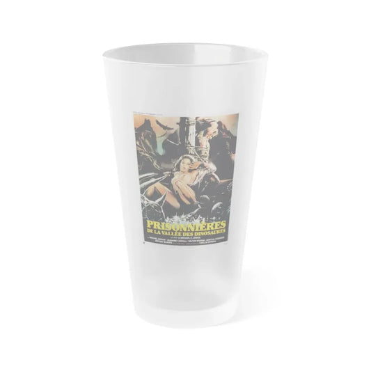 MASSACRE IN DINOSAUR VALLEY (2) 1985 Movie Poster - Frosted Pint Glass 16oz Default Title - Go Mug Yourself