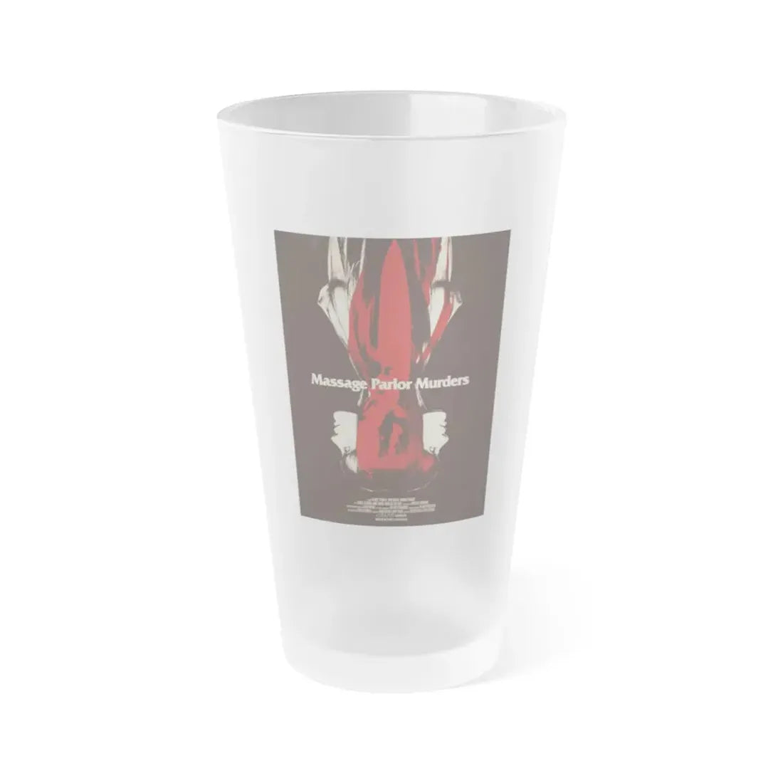 MASSAGE PARLOR MURDERS 1973 Movie Poster - Frosted Pint Glass 16oz 16oz Frosted - Go Mug Yourself