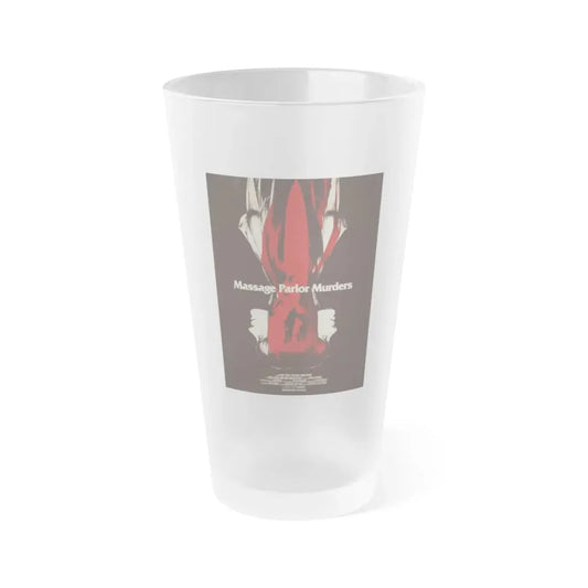 MASSAGE PARLOR MURDERS 1973 Movie Poster - Frosted Pint Glass 16oz 16oz Frosted - Go Mug Yourself
