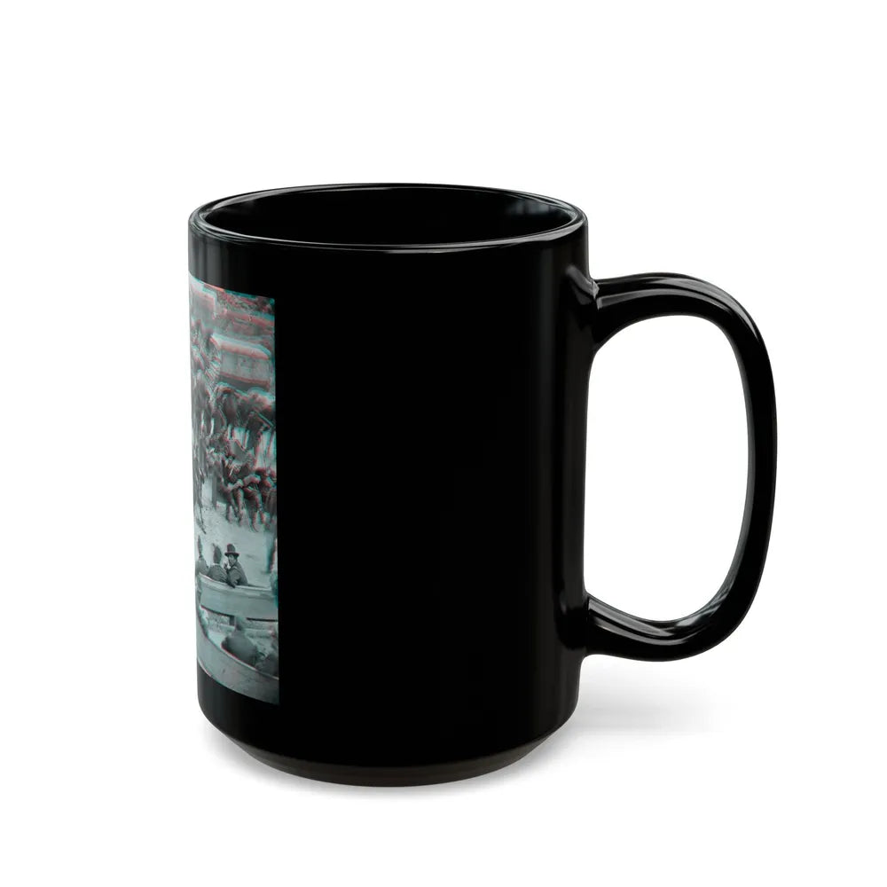 Massaponax Church, Va. Council Of War Gen. Ulysses S. Grant Examining Map Held By Gen. George G. Meade During The Civil War (U.S. Civil War) Black Coffee Mug-Go Mug Yourself