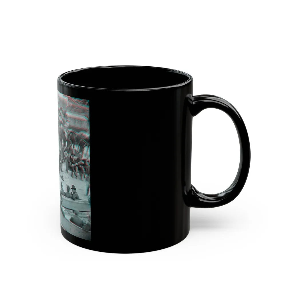 Massaponax Church, Va. Council Of War Gen. Ulysses S. Grant Examining Map Held By Gen. George G. Meade During The Civil War (U.S. Civil War) Black Coffee Mug-Go Mug Yourself
