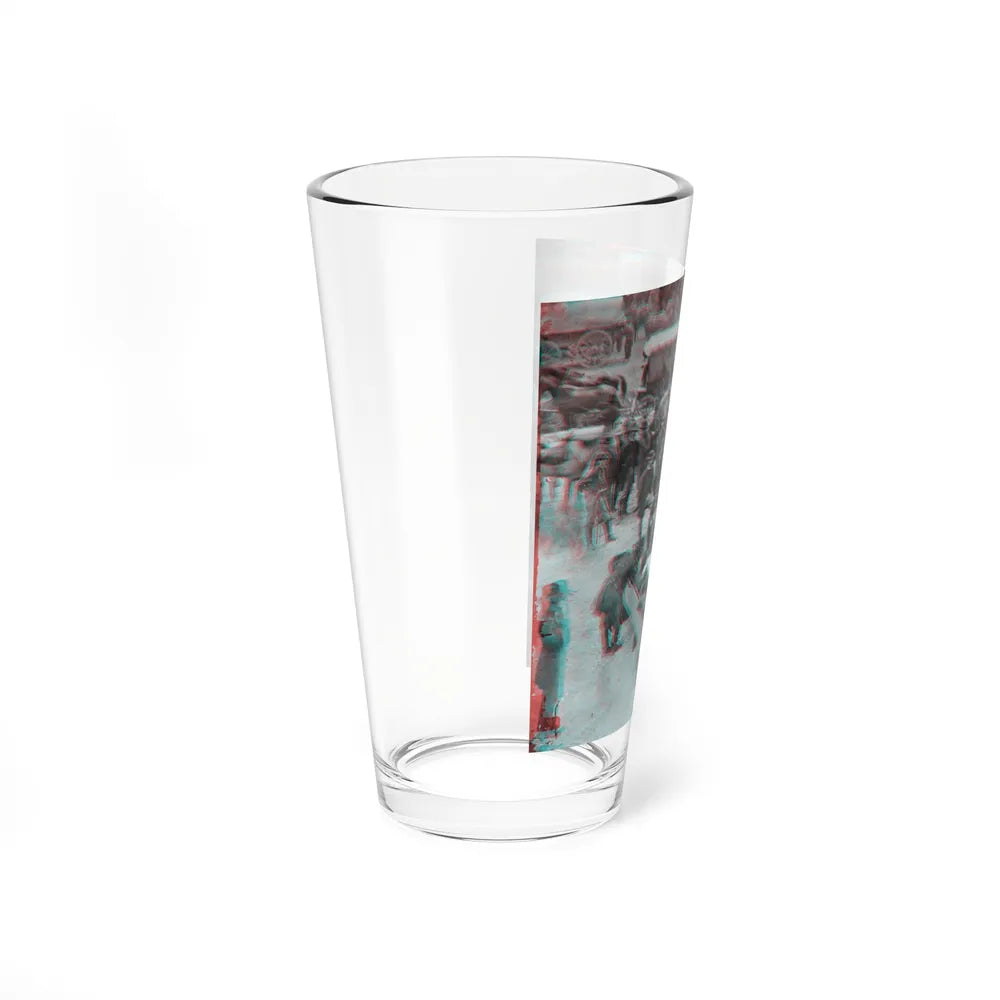 Massaponax Church, Va. Council Of War Gen. Ulysses S. Grant Examining Map Held By Gen. George G. Meade During The Civil War (U.S. Civil War) Pint Glass 16oz-Go Mug Yourself