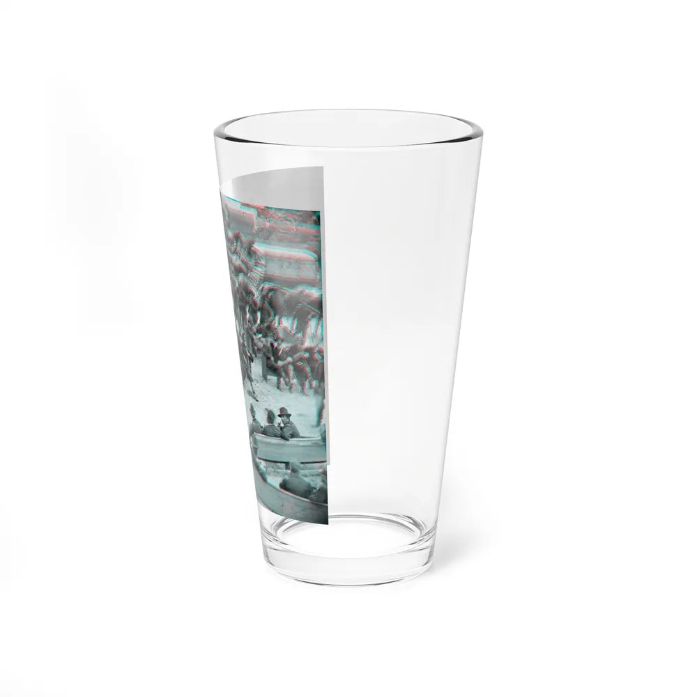 Massaponax Church, Va. Council Of War Gen. Ulysses S. Grant Examining Map Held By Gen. George G. Meade During The Civil War (U.S. Civil War) Pint Glass 16oz-Go Mug Yourself