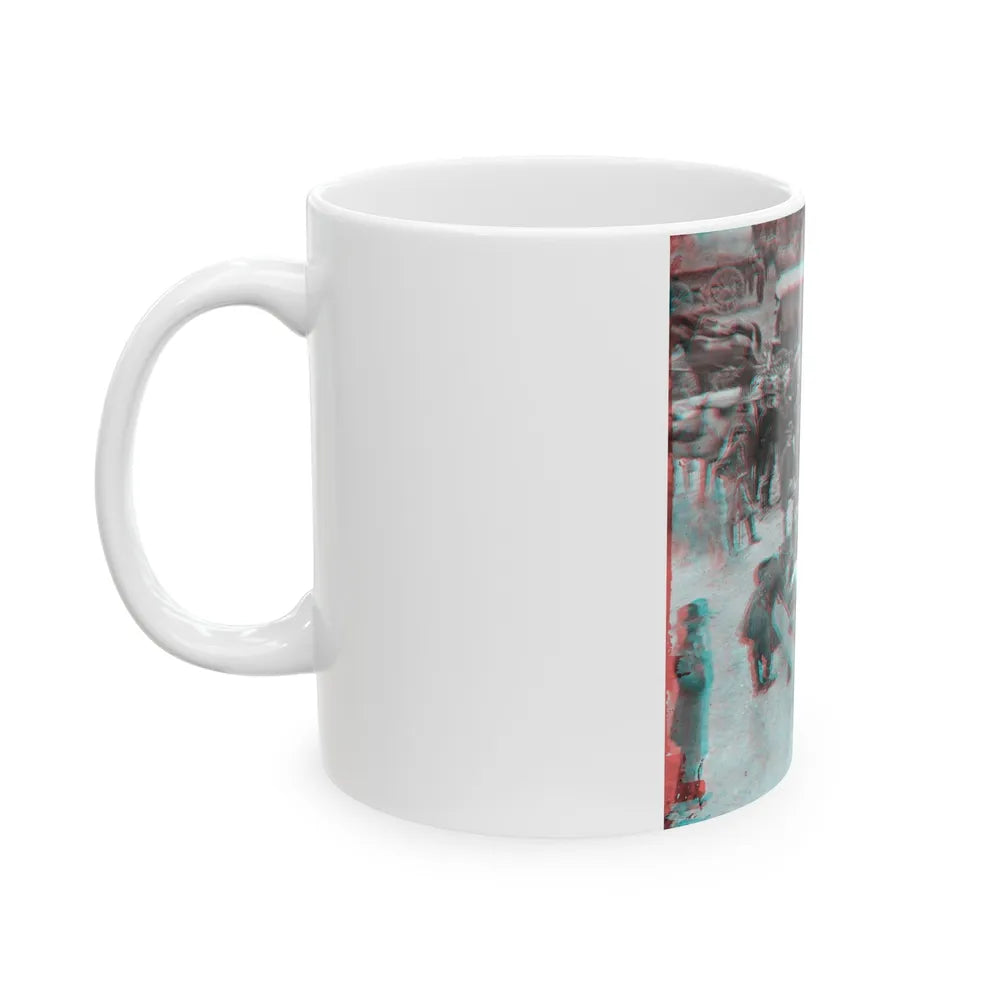 Massaponax Church, Va. Council Of War Gen. Ulysses S. Grant Examining Map Held By Gen. George G. Meade During The Civil War (U.S. Civil War) White Coffee Mug-Go Mug Yourself