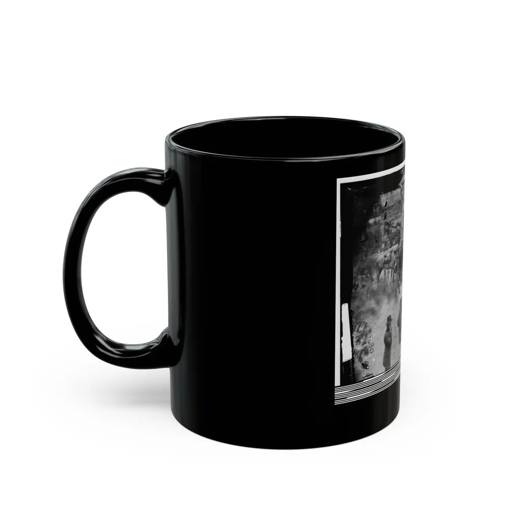 Massaponax Church, Va. Council Of War Gen. Ulysses S. Grant Examining Map Held By Gen. George G. Meade (U.S. Civil War) Black Coffee Mug-Go Mug Yourself