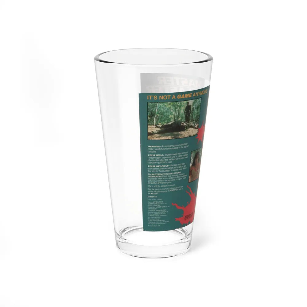 MASTER BLASTER (VHS COVER) Pint Glass 16oz - Go Mug Yourself