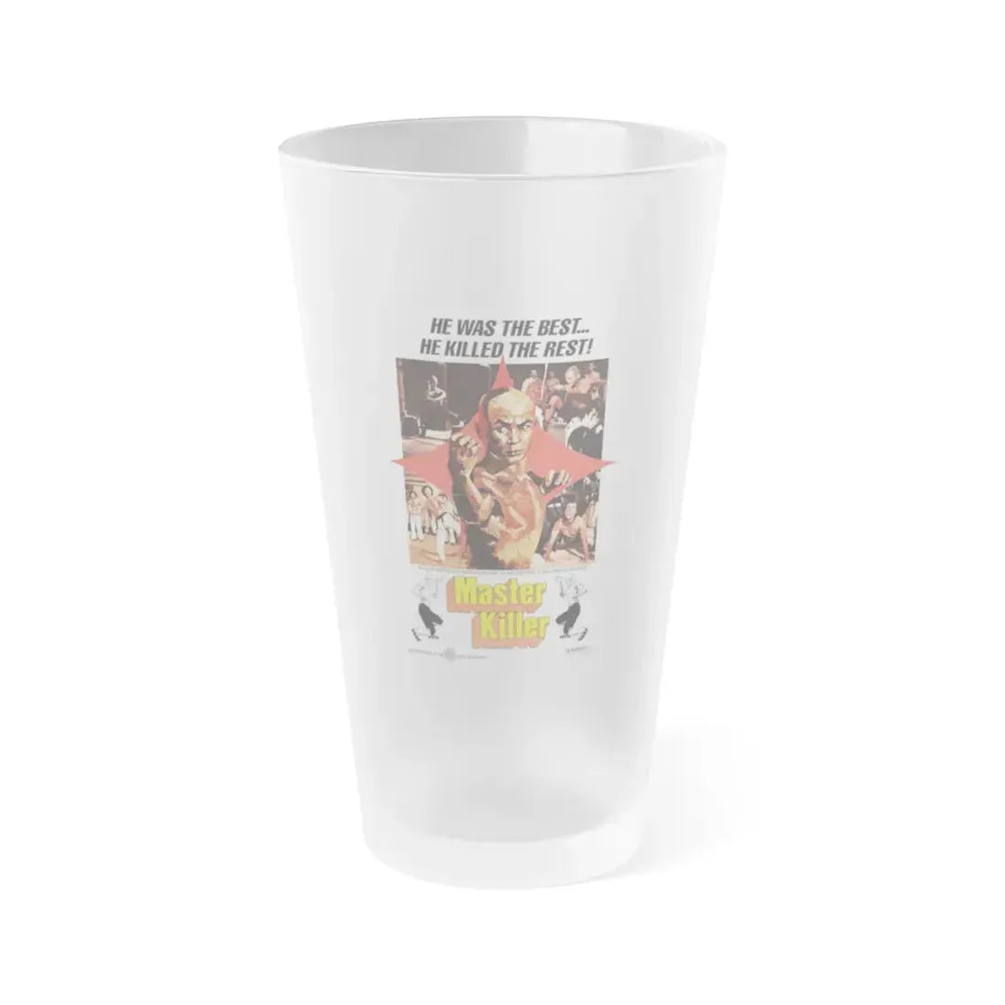 MASTER KILLER (36TH CHAMBER OF SHAOLIN) 1978 Movie Poster - Frosted Pint Glass 16oz 16oz Frosted - Go Mug Yourself