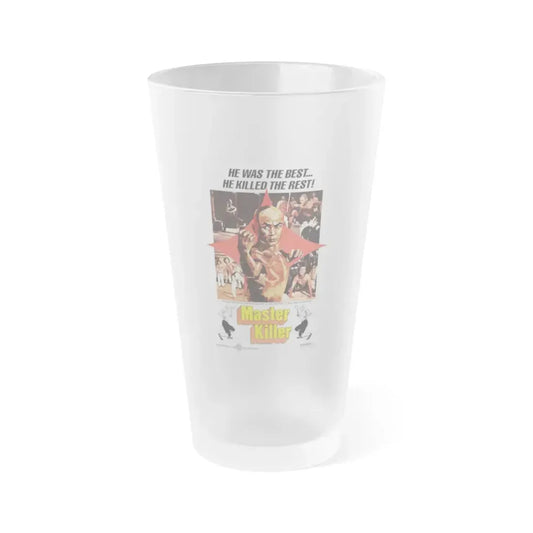 MASTER KILLER (36TH CHAMBER OF SHAOLIN) 1978 Movie Poster - Frosted Pint Glass 16oz 16oz Frosted - Go Mug Yourself