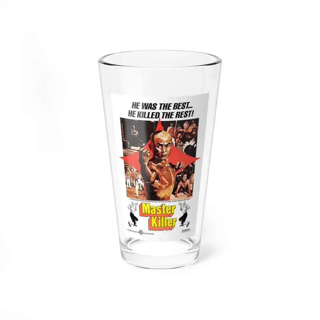 MASTER KILLER (36TH CHAMBER OF SHAOLIN) 1978 Movie Poster - Pint Glass 16oz 16oz - Go Mug Yourself