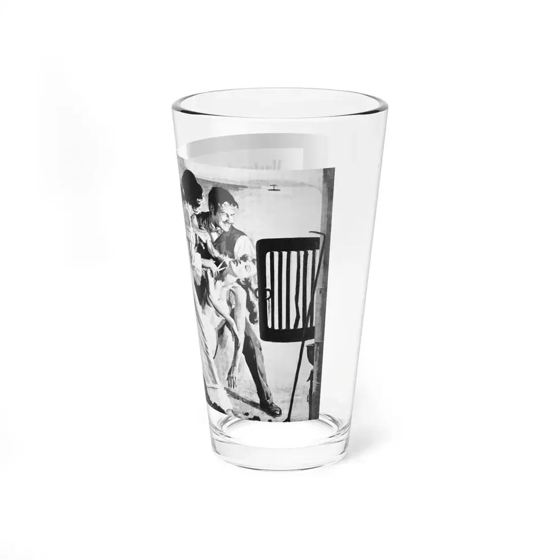 Master Murder Castle, True Adventures, December 1960 (Magazine Illustration) Pint Glass 16oz - Go Mug Yourself