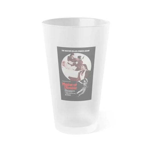 MASTER OF DISASTER 1981 Movie Poster - Frosted Pint Glass 16oz 16oz Frosted - Go Mug Yourself