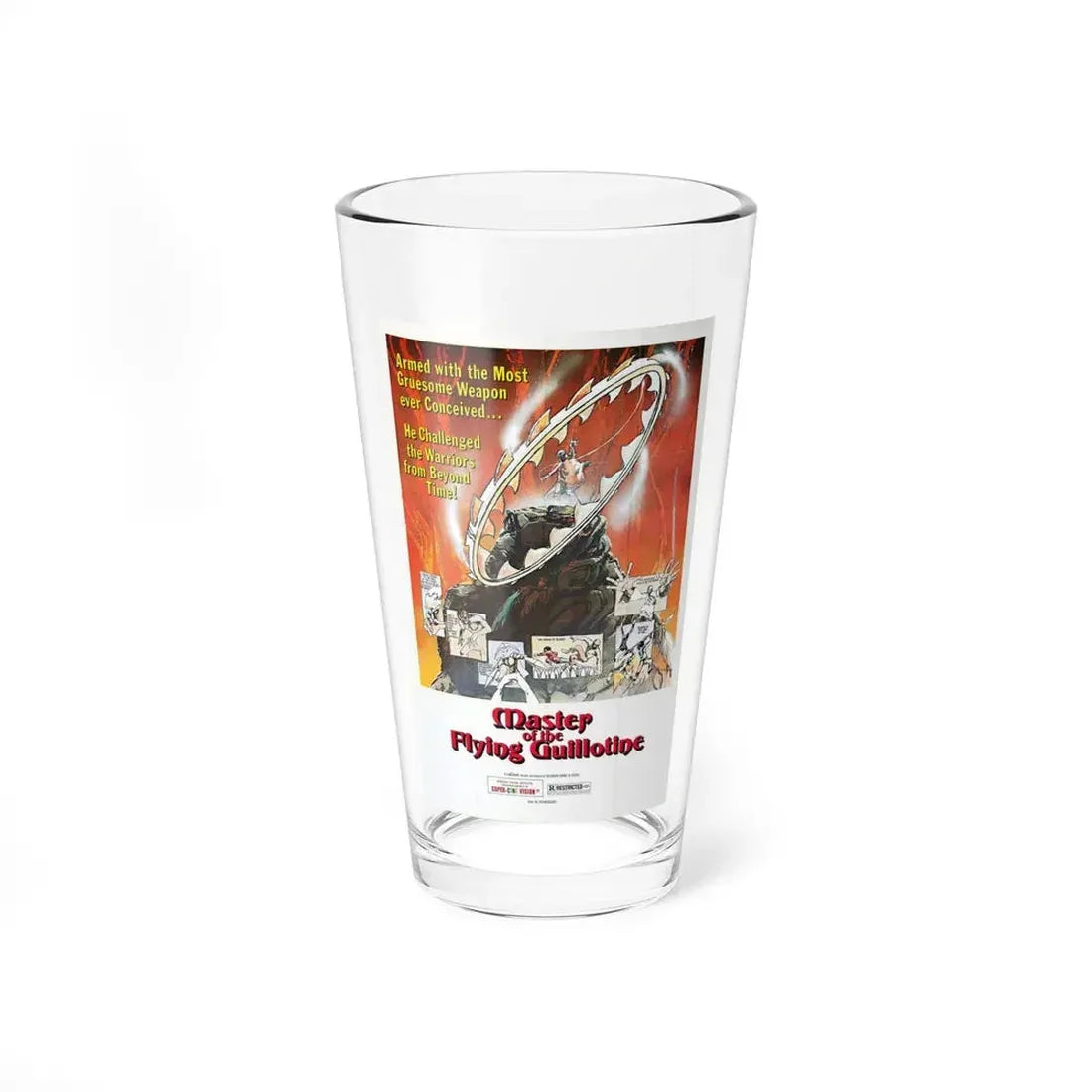 MASTER OF THE FLYING GUILLOTINE 1976 Movie Poster - Pint Glass 16oz 16oz - Go Mug Yourself