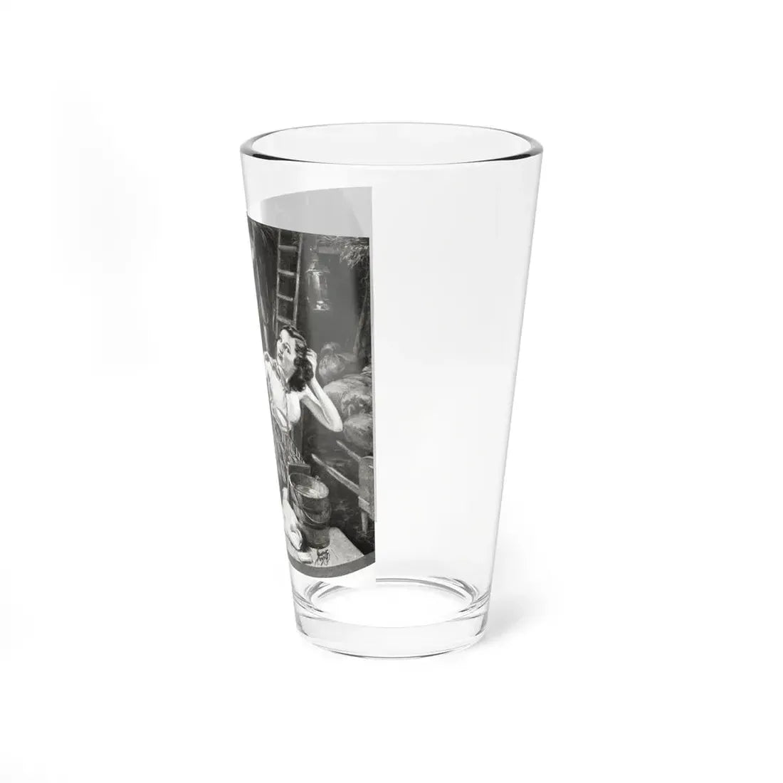 Master Villon Tries To Slip Betwin Dangers, Liberty magazine, June 19, 1937 (Magazine Illustration) Pint Glass 16oz - Go Mug Yourself