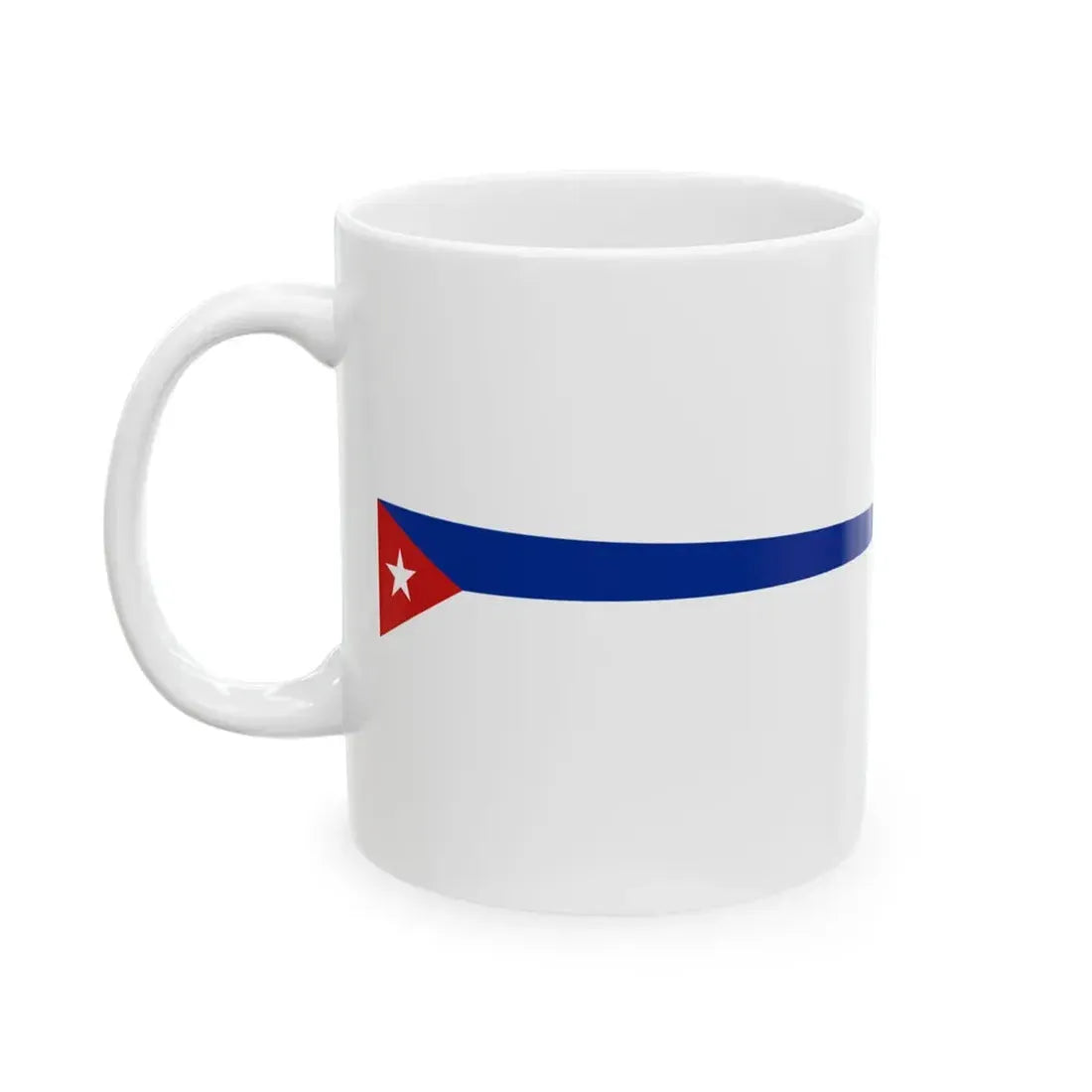 Masthead Pennant of Cuba (Cuba) White Coffee Mug - Go Mug Yourself