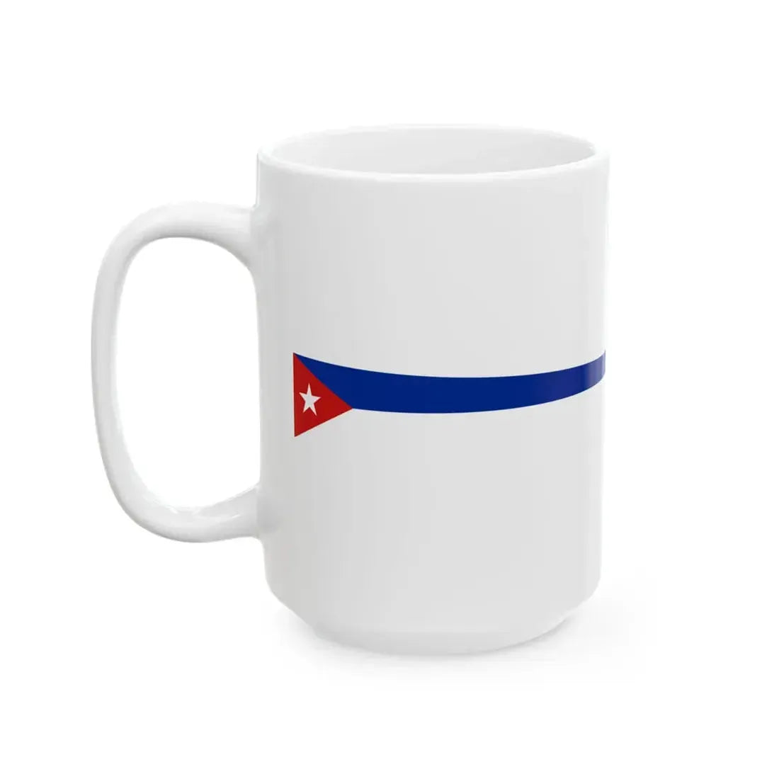 Masthead Pennant of Cuba (Cuba) White Coffee Mug - Go Mug Yourself