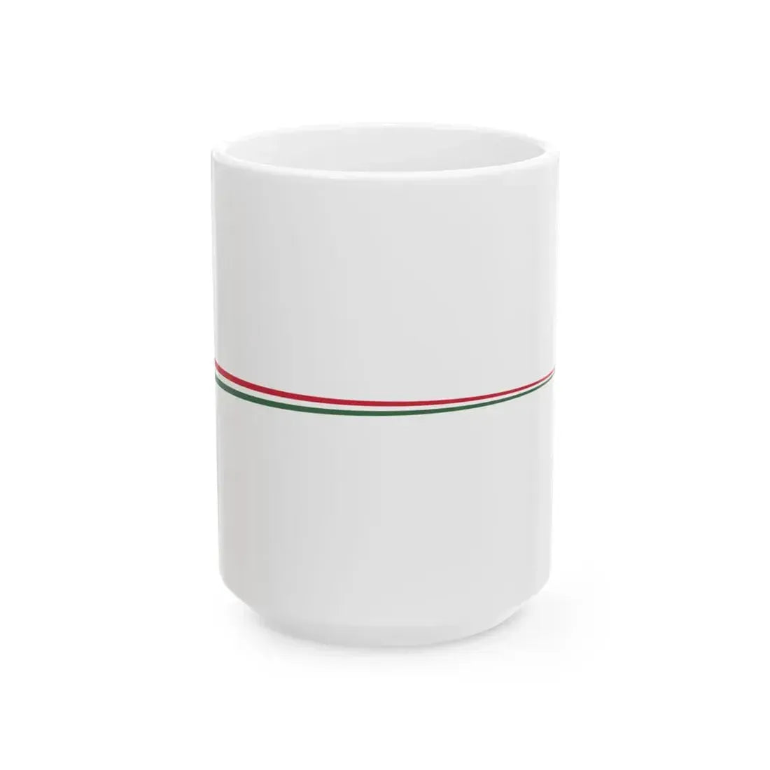 Masthead pennant of Hungary 1921-1945 (Hungary) White Coffee Mug 15oz - Go Mug Yourself