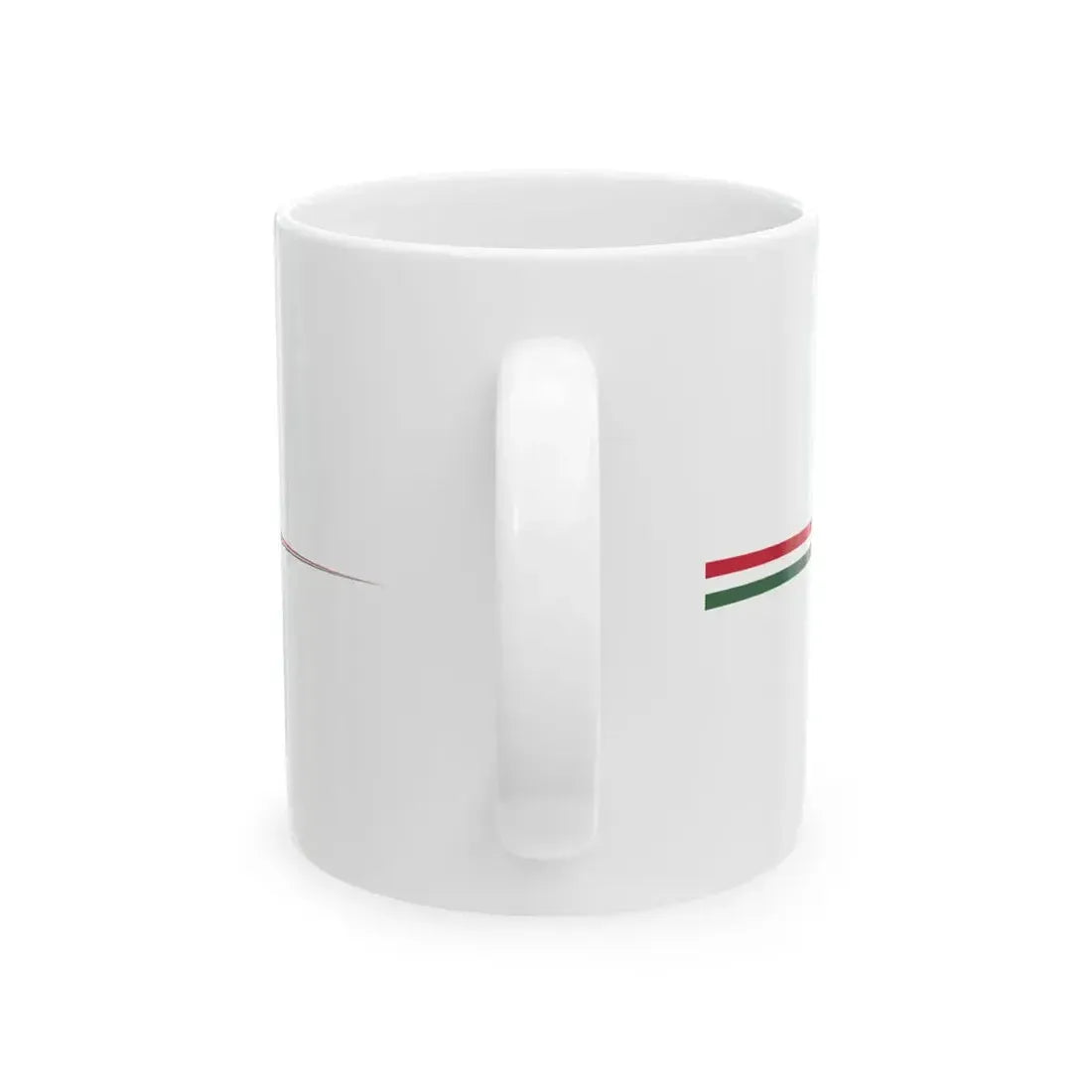 Masthead pennant of Hungary 1921-1945 (Hungary) White Coffee Mug - Go Mug Yourself