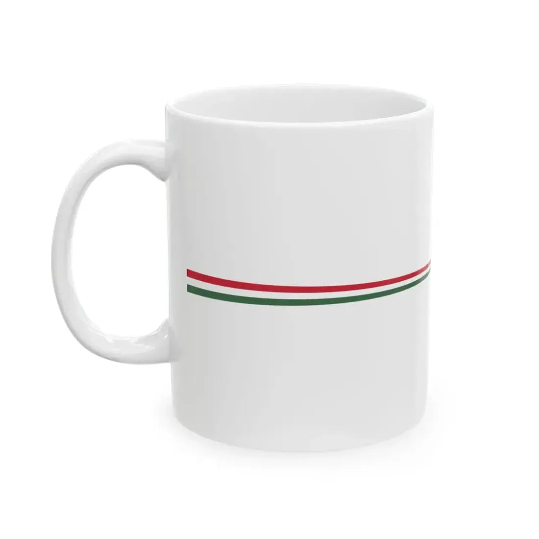 Masthead pennant of Hungary 1921-1945 (Hungary) White Coffee Mug - Go Mug Yourself
